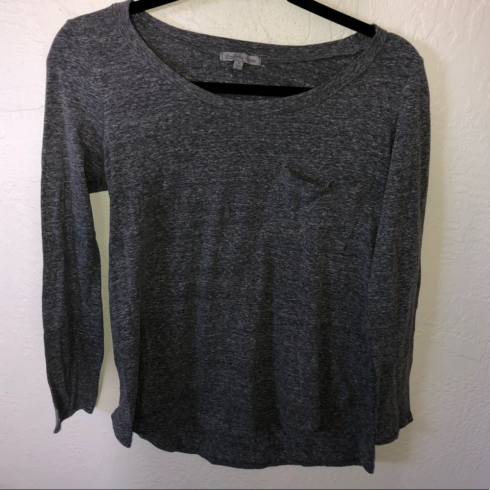 Charlotte Russe Gray Long Sleeve